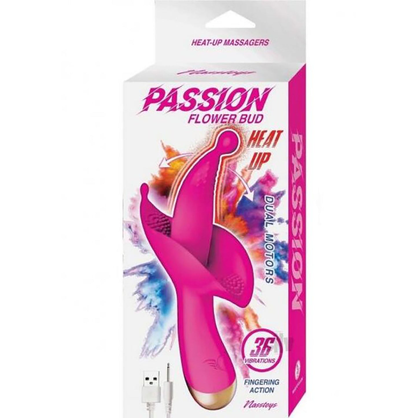 3112 PASSION FLOWER BUD HEAT UP MASSAGER #6-PINK