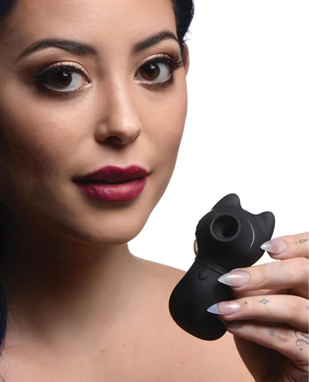 AG960 SH SUCKY KITTY 7X CLITORAL STIMULATOR – BLACK