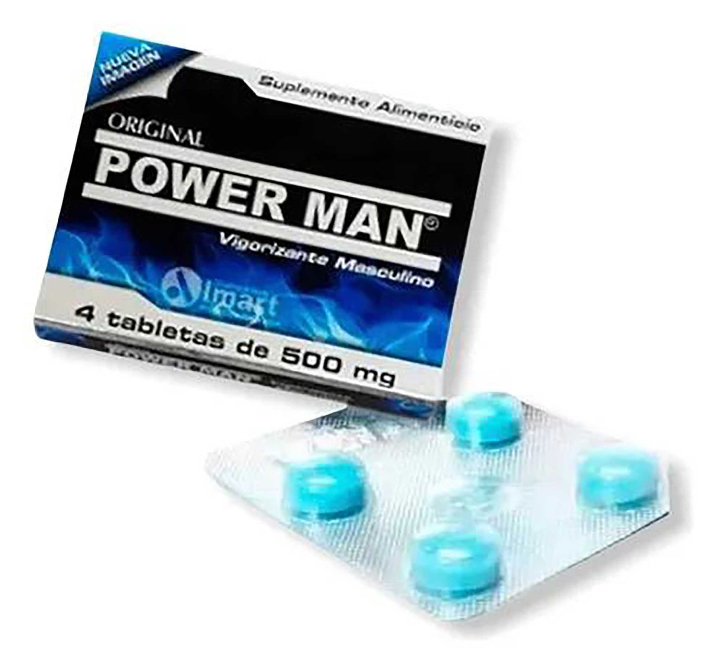 Power Man Tab con 4 (Vigorizante Masculino)
