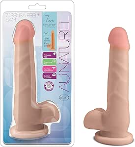 BL-58323 AU NATUREL – 7″ SENSAFEEL DILDO – SAM – BEIGE