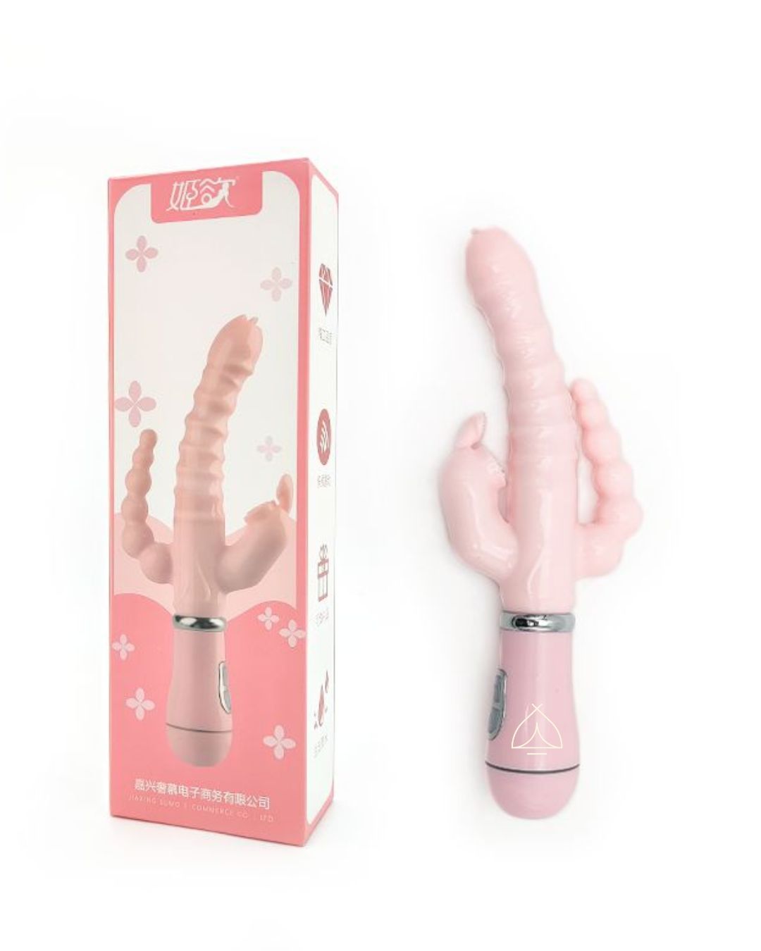 JIUUY- VIBRADOR TRIPLE PLACER - ROSA