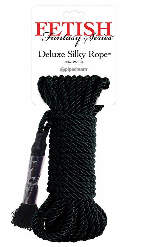 PD3865-23 FETISH FANTASY SERIES – DELUXE SILKY ROPE – BLACK