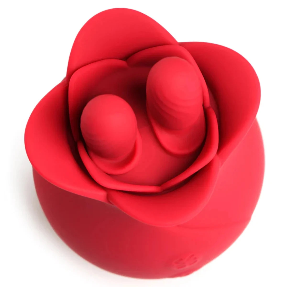 AH164 THE ROSE FONDLE 10X MASSAGING ROSE SILICONE CLIT STIMULATOR