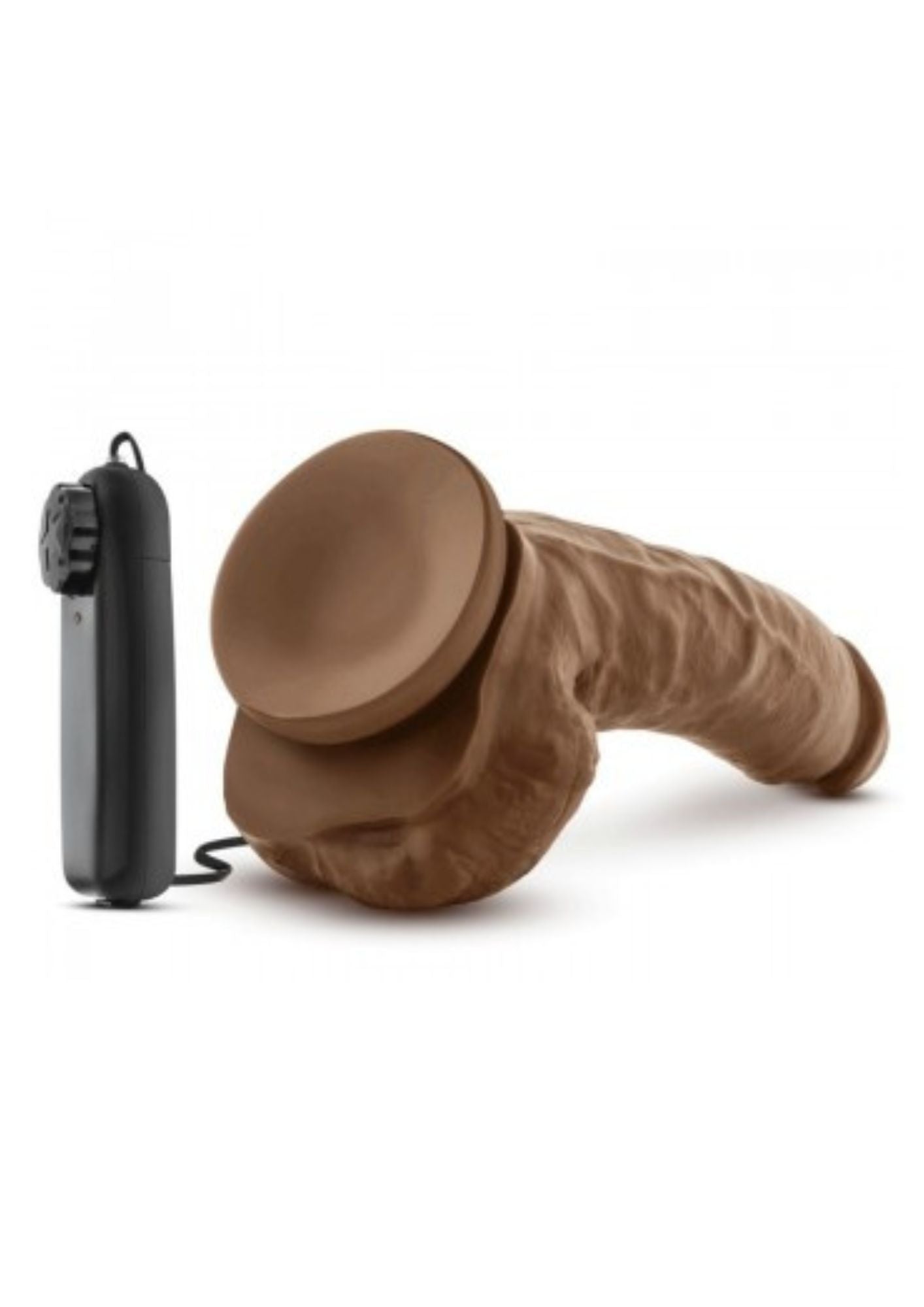 BL-27467 LOVERBOY – THE BOXER -9 INCH VIBRATING REALISTIC COCK -MOCHA