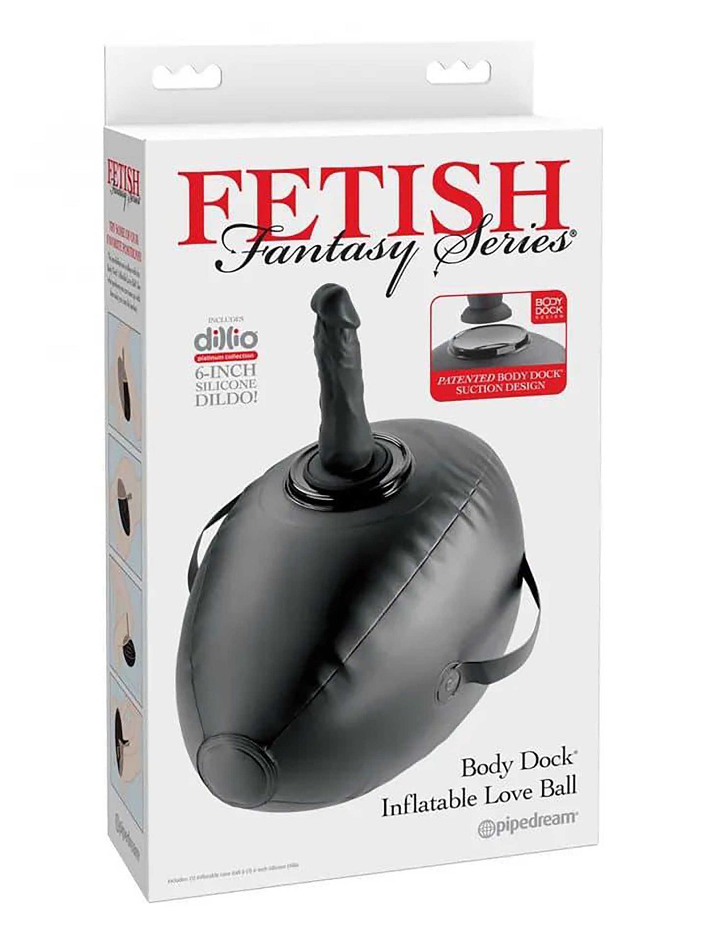 PD4472-23 Fetish Fantasy Series Body Dock Inflatable Love Ball - Black