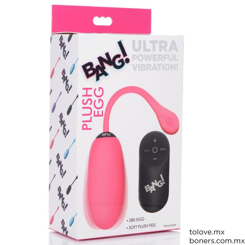 AG590-Pink BANG! 28X PLUSH EGG & REMOTE CONTROL – PINK