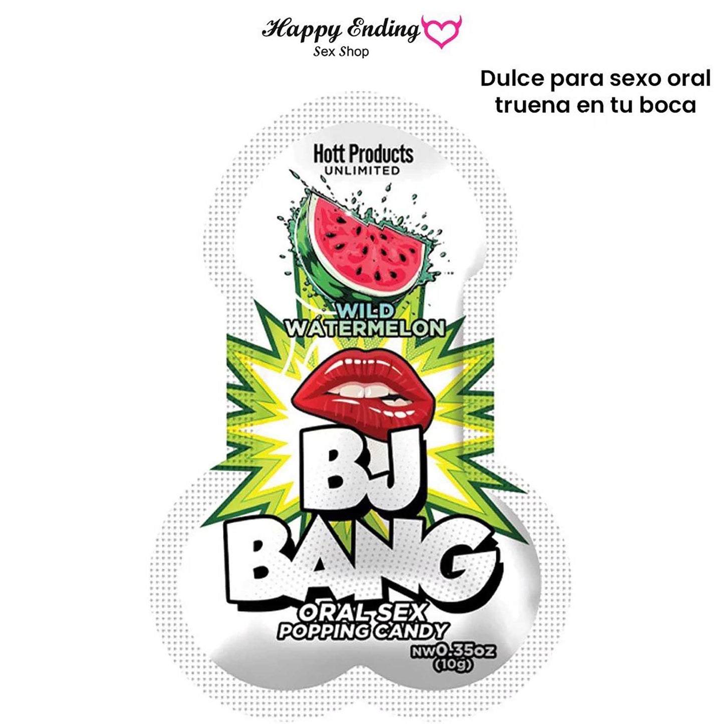3593-D BJ BANG POPPING BLOW JOB ORAL SEX CANDY- 10 gm BAGS (CHERRY, WTRMLN, STRBRY FLAVORS) C/U