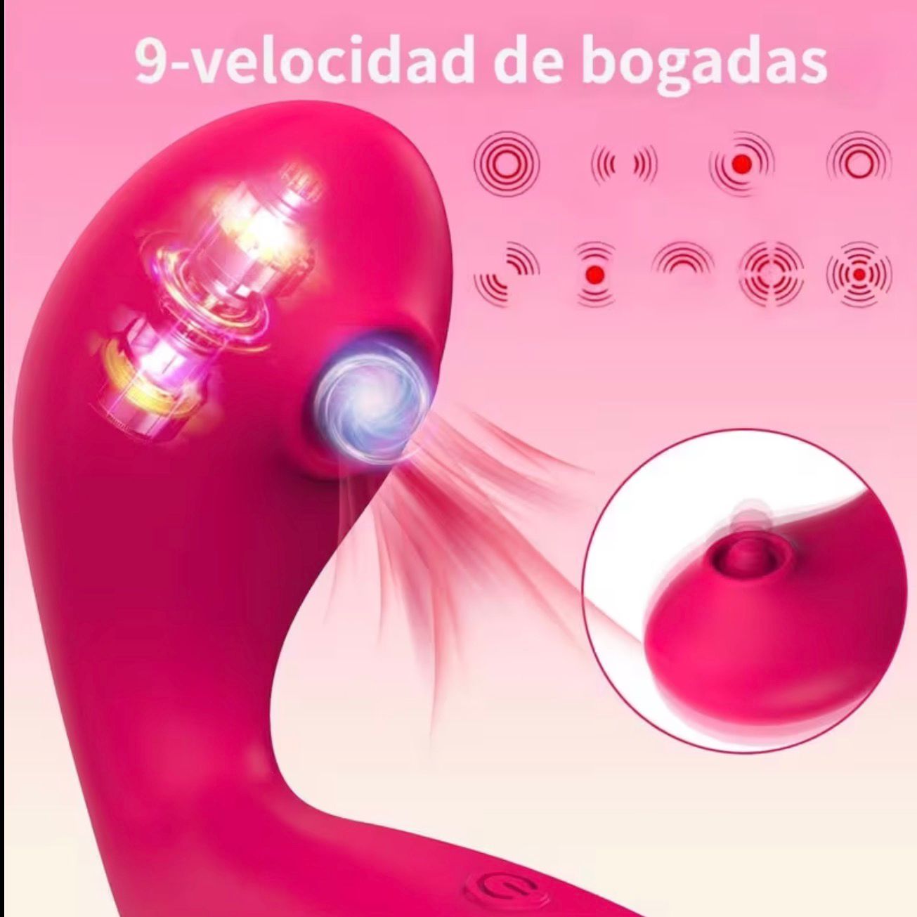130 VIBRADOR DE DOBLE ESTIMULACION  COLOR MORADO