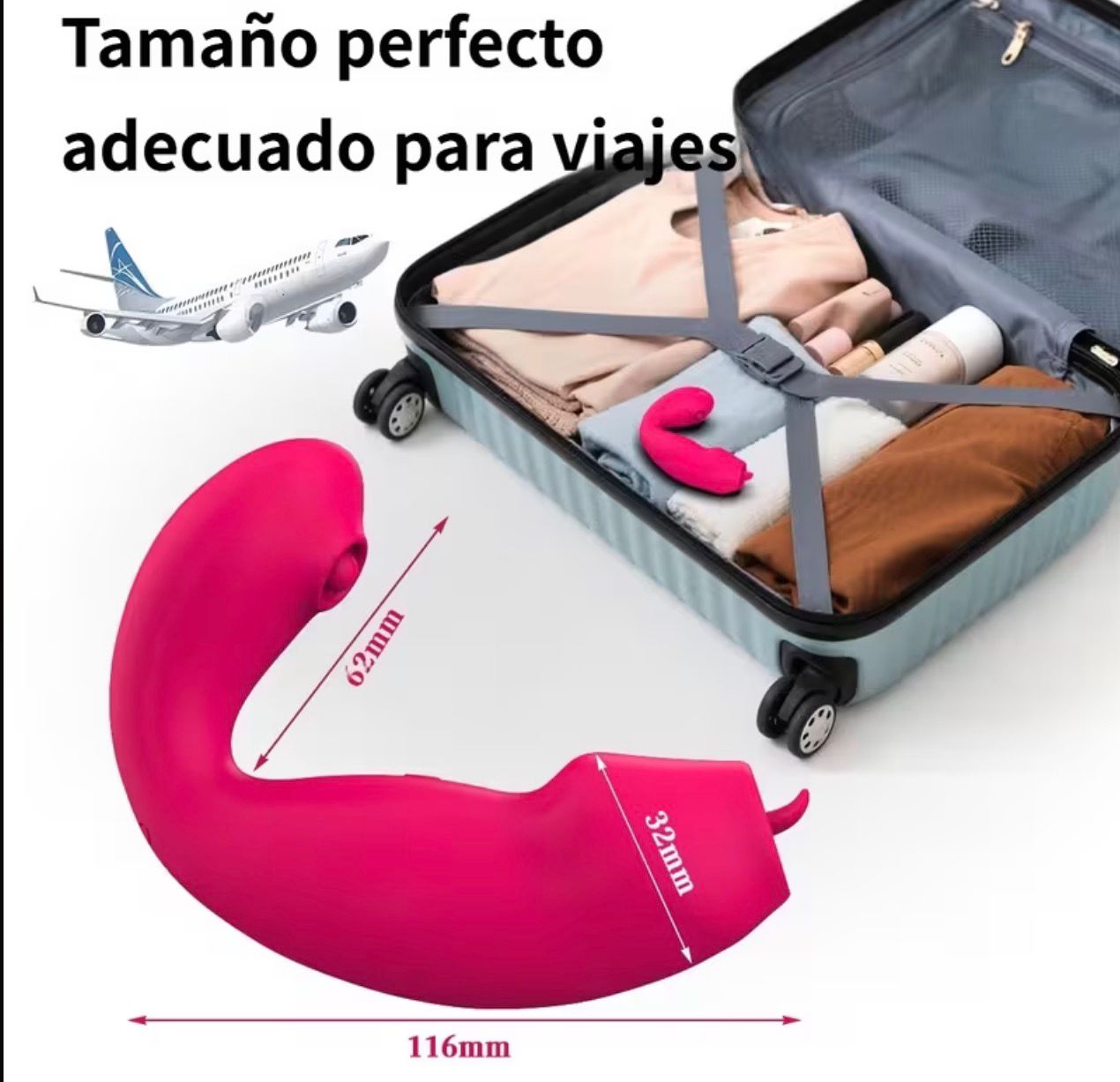 130 VIBRADOR DE DOBLE ESTIMULACION  COLOR MORADO