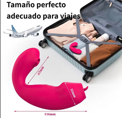 130 VIBRADOR DE DOBLE ESTIMULACION  COLOR MORADO