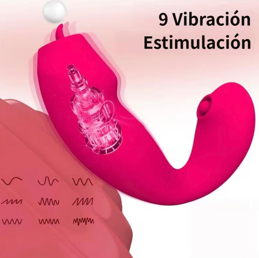 130 VIBRADOR DE DOBLE ESTIMULACION  COLOR MORADO