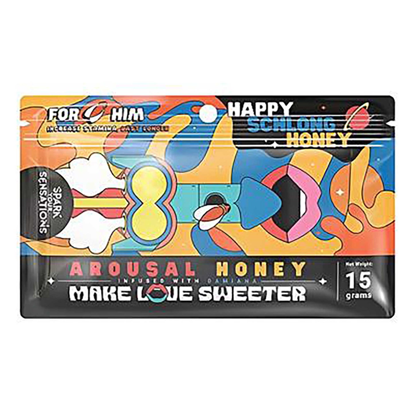1325-35-BX Happy Schlong (His) - Honey - Arousal Honey