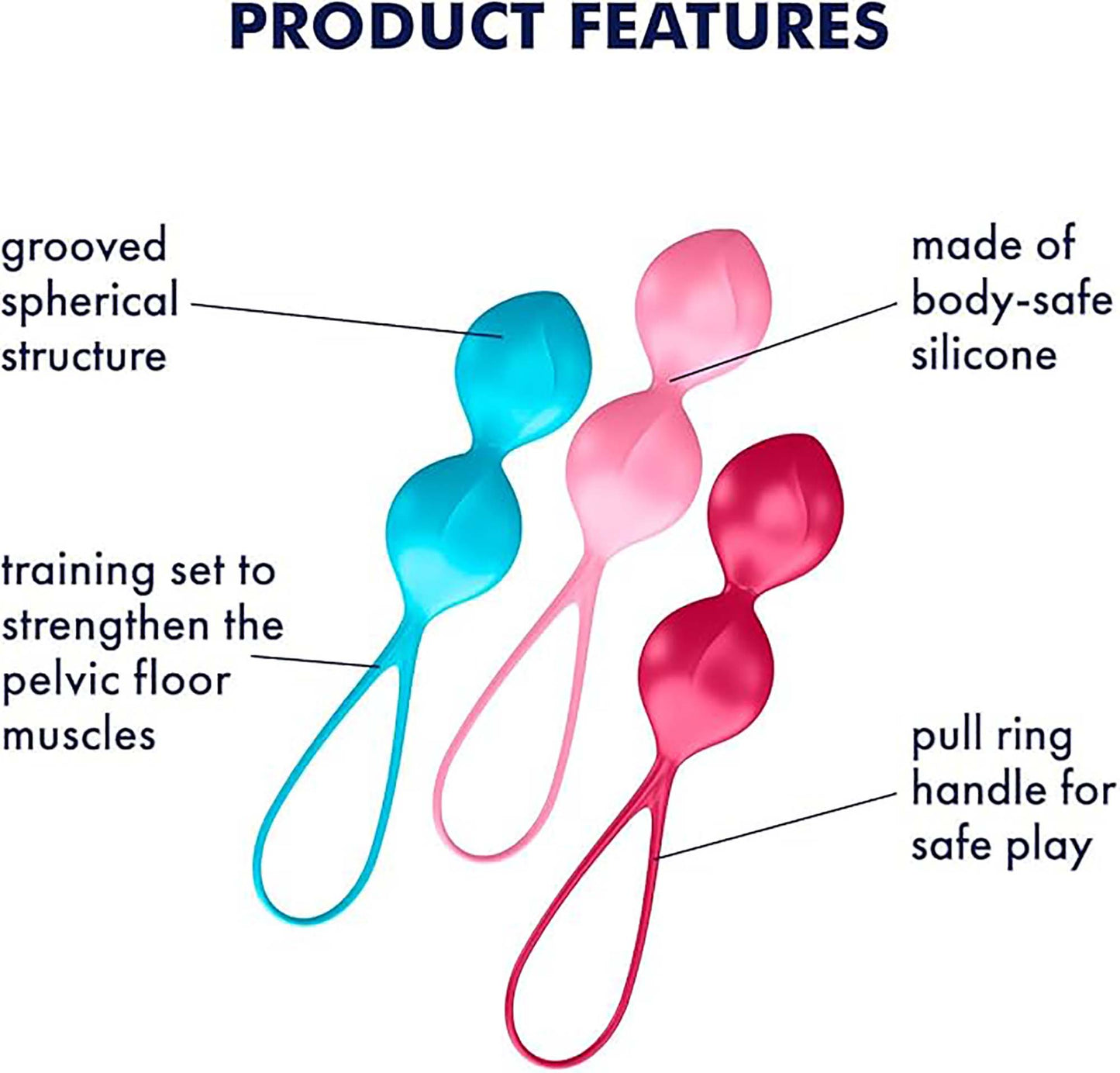 J01511N SATISFYER V BALLS-SET OF 3