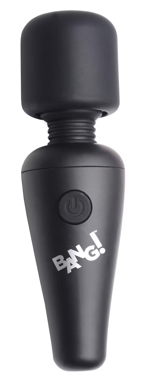 AG786-Black BG 10x Vibrating Mini silicone Wand - Black