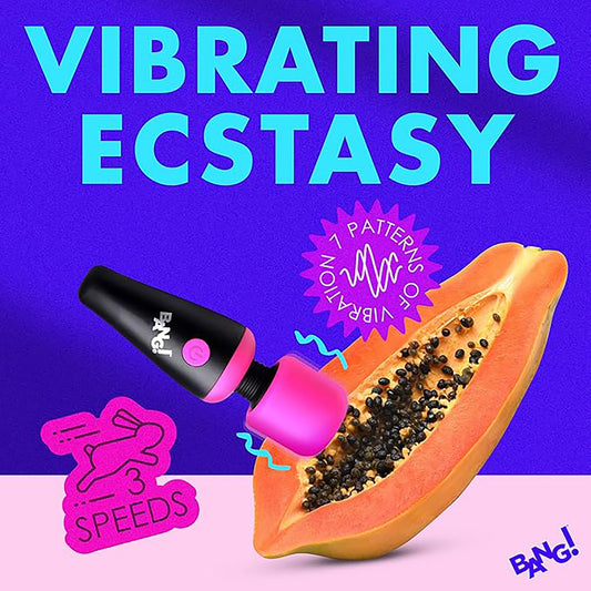AG786-PINK BG 10x Vibrating Mini silicone Wand - pink