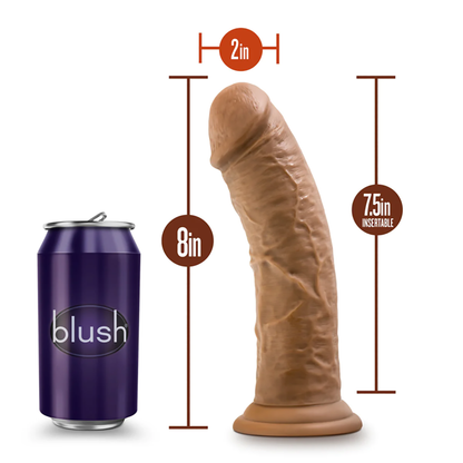 BL-12807 BL-12807 DR SKIN 8 INCH COCK WITH SUCTION CUP