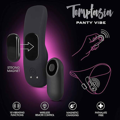 TEMPTASIA – REMOTE CONTROL PANTY VIBE – BLACK