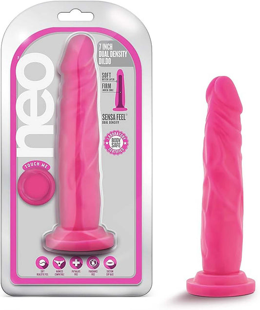 BL-29110 Neo -7.5 Inch Dual Density Cock - Neon Pink