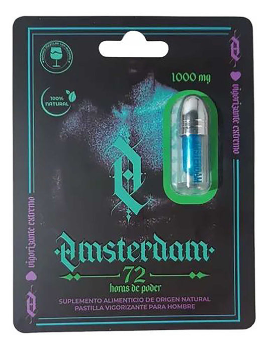 PV-002 PASTILLA AMSTERDAM VIGORIZANTE MASCULINO