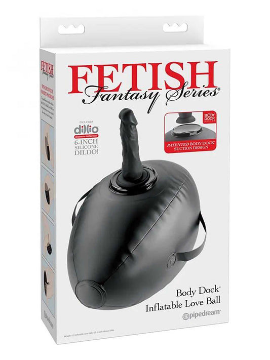 PD4472-23 Fetish Fantasy Series Body Dock Inflatable Love Ball - Black