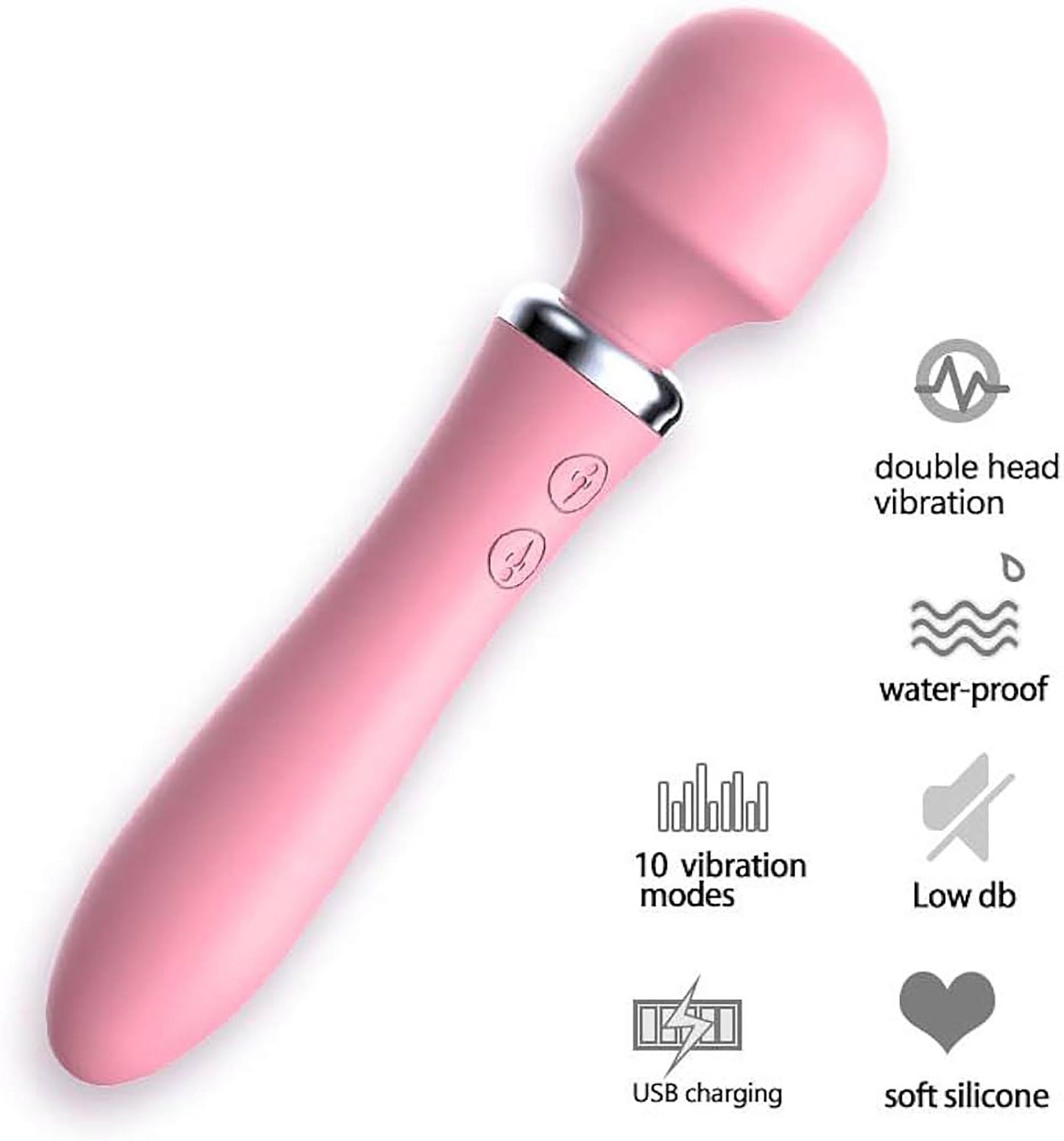 lls-07 vibrator double vibrating we love pink